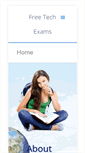 Mobile Screenshot of freetechexams.com