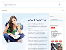 Tablet Screenshot of freetechexams.com